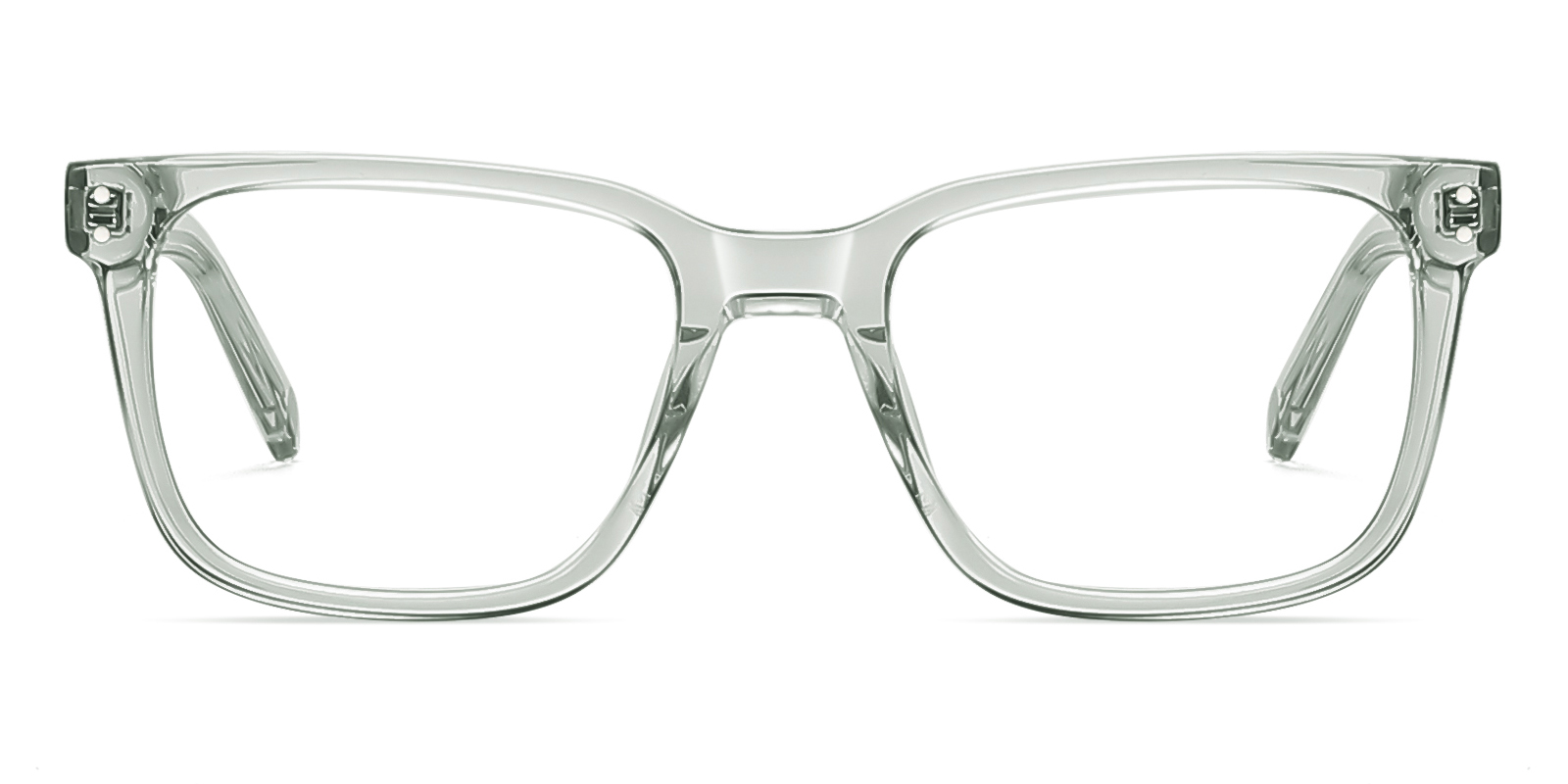 Duben Prescription Glasses Rectangle Green Eyeglasses