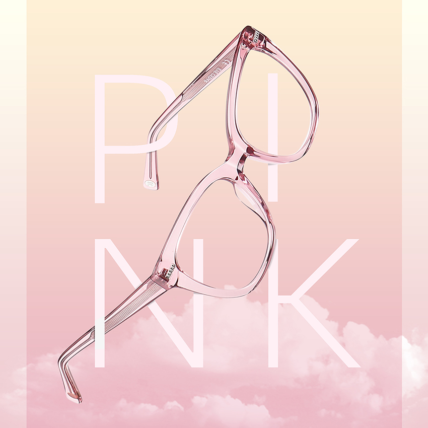 Glamour and glamour, Pink Cat Eye Eyewear